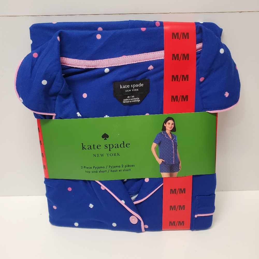 Kate spade 2 piece pajama set Top and short
